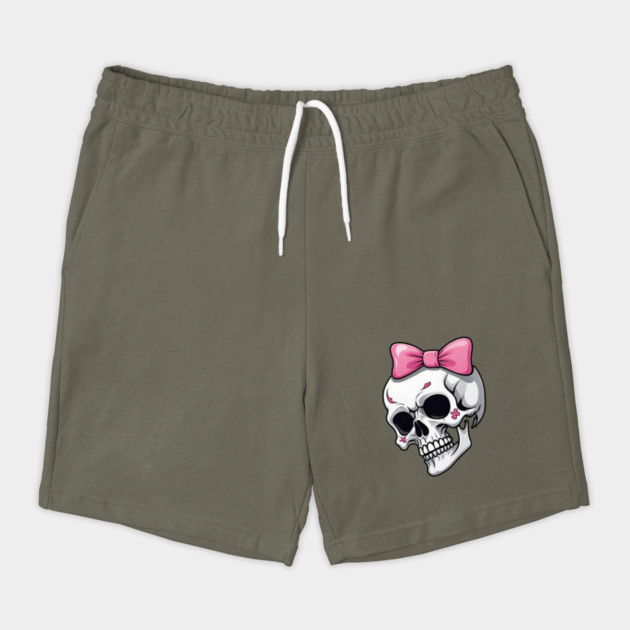 Girly Skull with Pink Bow by Grave Digs