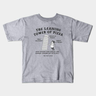The Leaning Tower of Pizza Kids T-Shirt