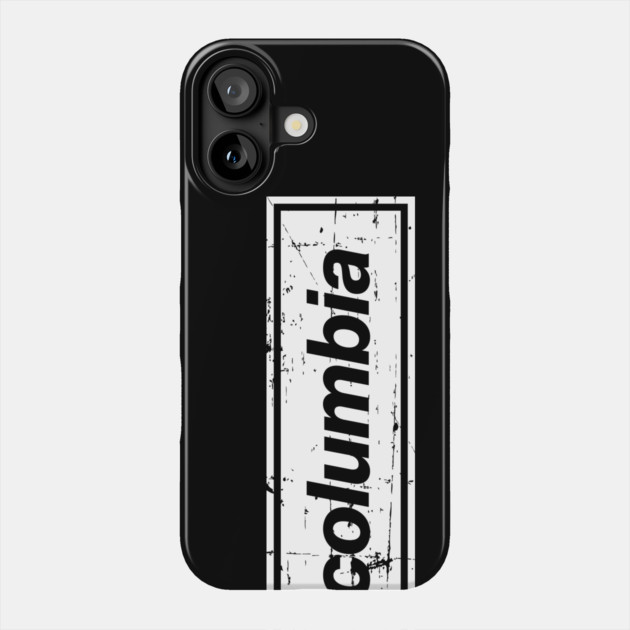 Columbia - The Mancunian Indie Anthem White Phone Case by Butter Creative