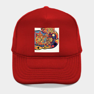senior pakal mexican time and space traveler ecopop ship design art Hat