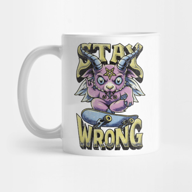 Cute Baphomet Skater Demon by Wrongteeshirt