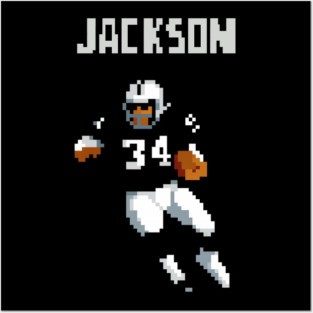Bo Jackson Pixel Raider Throwback Posters and Art