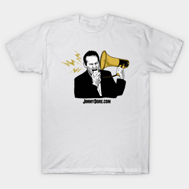 Jimmy Dore Bullhorn Logo - Gold T-Shirt by The Jimmy Dore Show