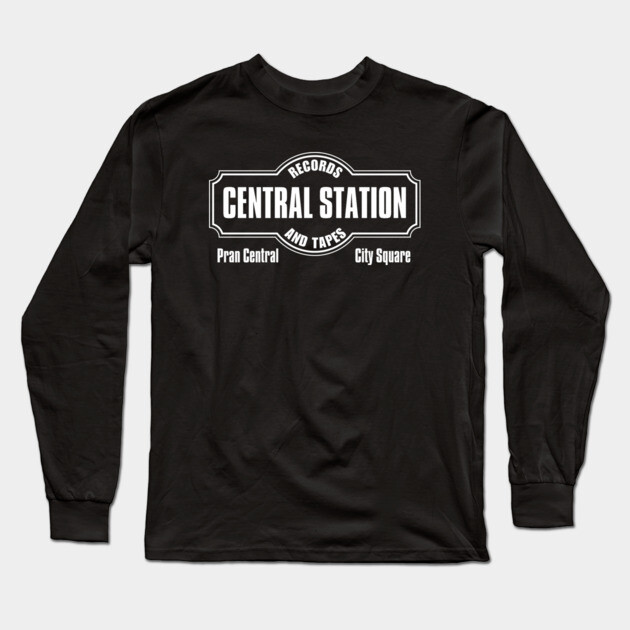 Central Station Records Fan Art Long Sleeve T-Shirt by Timeless Chaos