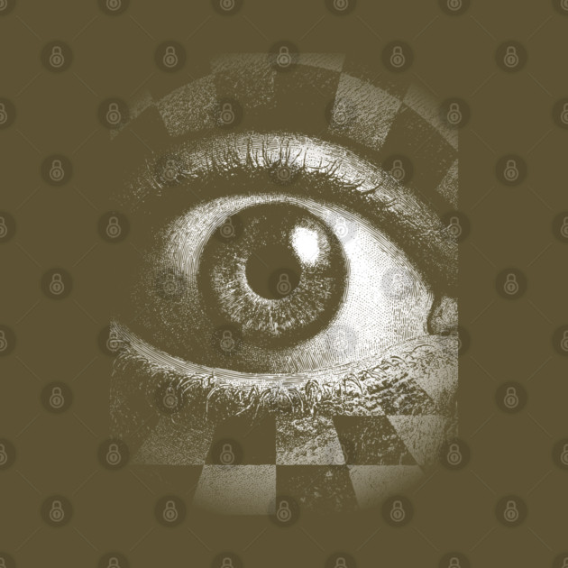 Checkerboard Eye - Surreal Concept Art for Chess Lovers by TuncGK