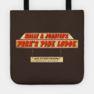 Wally and Juanita's Perk's Pine Lodge - Great Outdoors Movie Tote