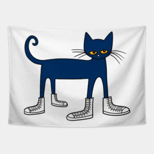 Pete The Cat I Love My White Shoes Tapestry