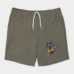 Pete The Cat Playing Yellow Guitar Shorts
