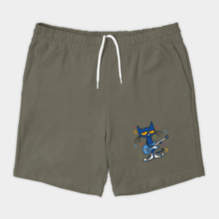 Pete The Cat Playing Blue Guitar Shorts
