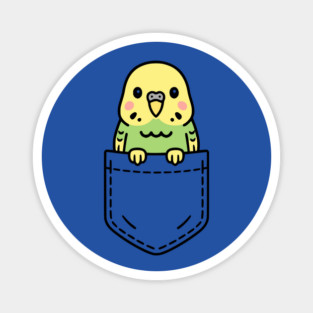 Cute Budgie Pocket Pal Budgie Funny Pet Parakeet Bird Art Magnet