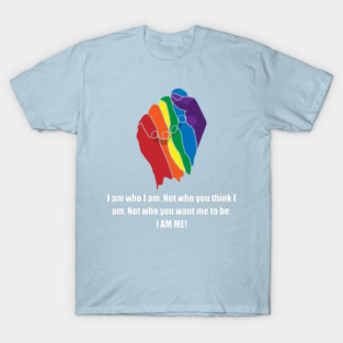 I Am Who I Am. Not Who You Think I Am LGBT T-Shirt