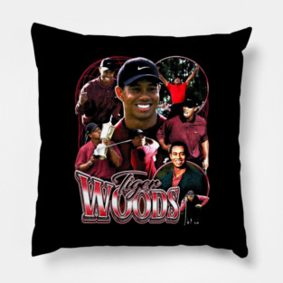 Tiger Woods Vintage Bootleg Pillow