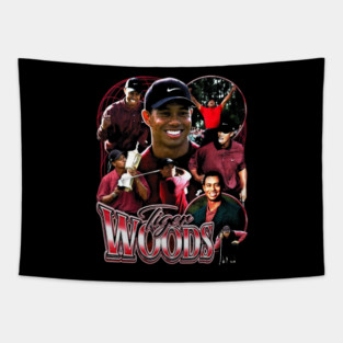 Tiger Woods Vintage Bootleg Tapestry