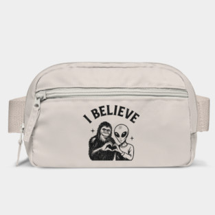 I Believe Alien Bigfoot Friendship UFO Vibes Bag