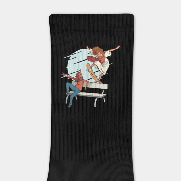 Skateboarding Jesus by Cosmo Gazoo