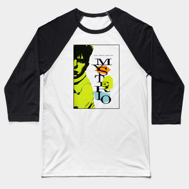Mysterio Ian McCulloch Fan Art Baseball T-Shirt by Timeless Chaos