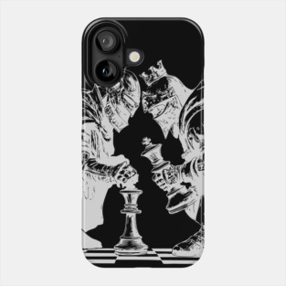 Chess Knight in Real Fight - Concept Art for Chess Lovers Phone Case