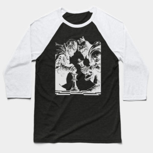 Chess Knight in Real Fight - Concept Art for Chess Lovers Baseball T-Shirt