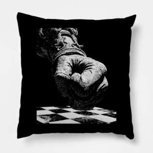 Punching the Board - Aggressive Chess Player Pillow