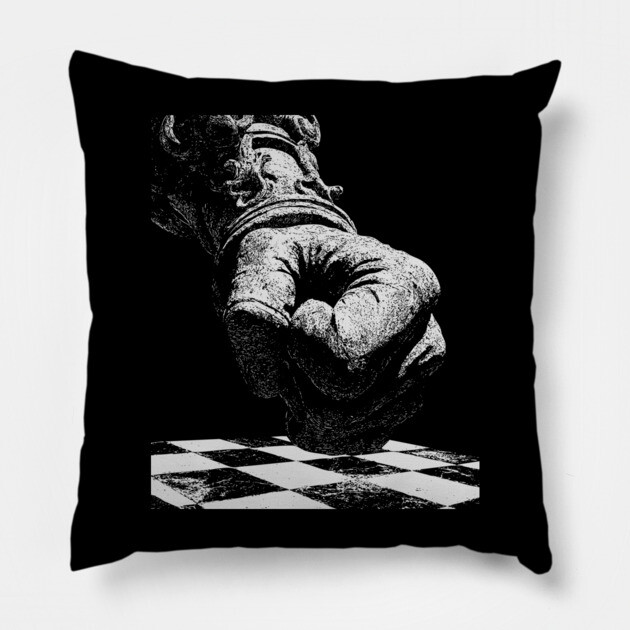 Punching the Board - Aggressive Chess Player Pillow by TuncGK