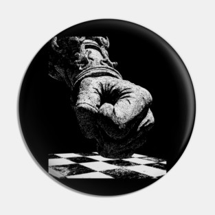 Punching the Board - Aggressive Chess Player Pin