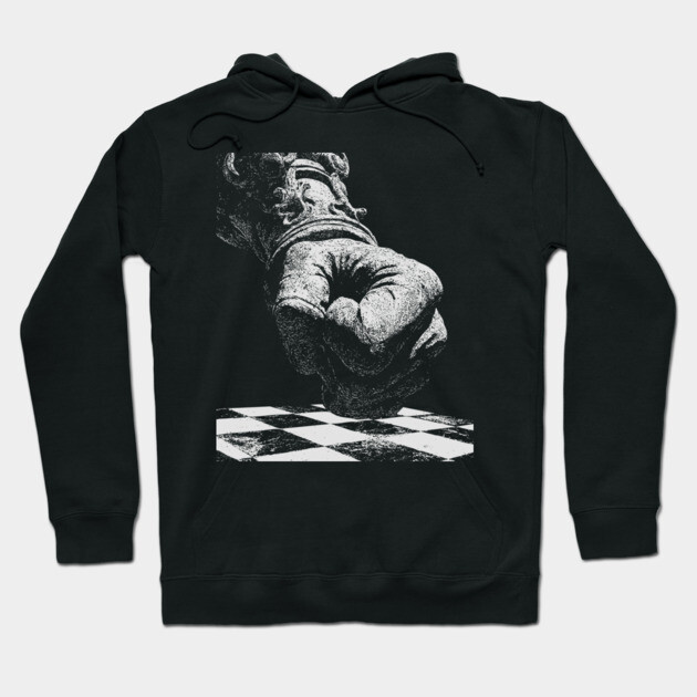 Punching the Board - Aggressive Chess Player Hoodie by TuncGK