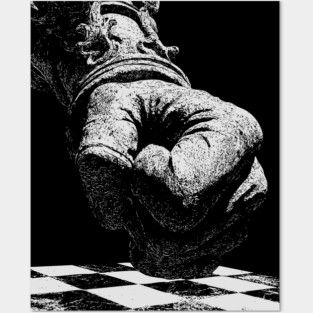 Punching the Board - Aggressive Chess Player Posters and Art