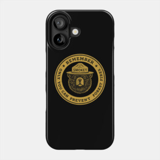 Remember Only You Vintage Smokey Bear Seal Retro Phone Case