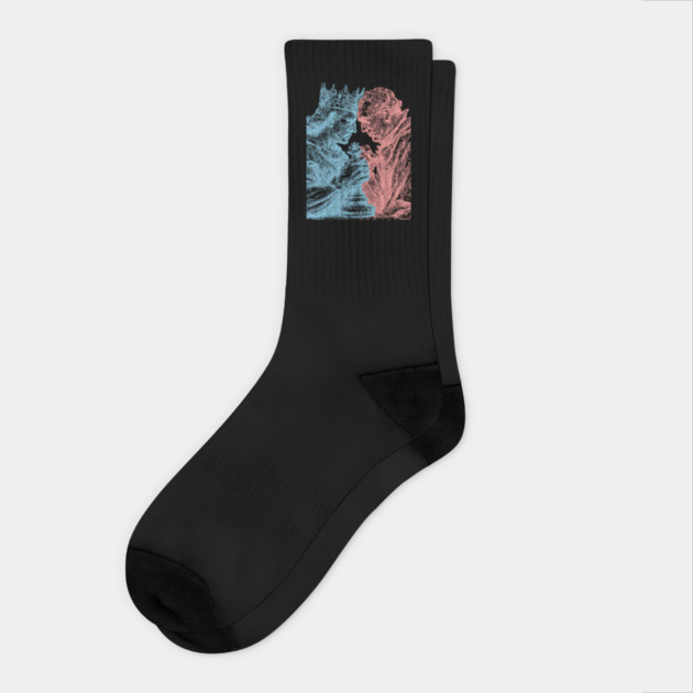 Game of Kings - Vintage Woodblock Chess Design Socks by TuncGK