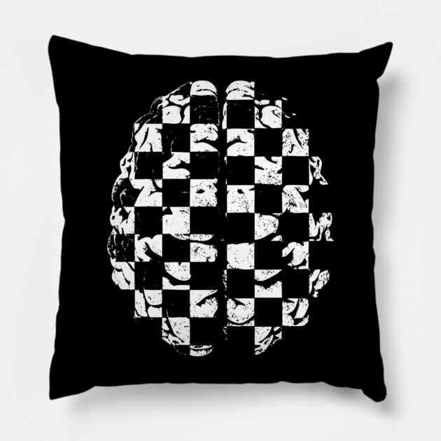 Chess for Brain | Intellectual Gift for Chess Players Pillow by TuncGK