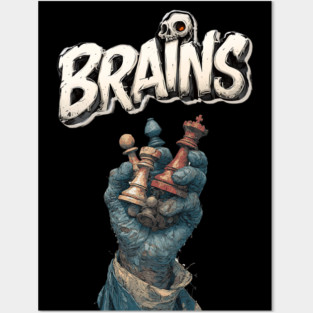 Zombie Wants to Play Chess - Halloween Special for Chess Lovers Posters and Art