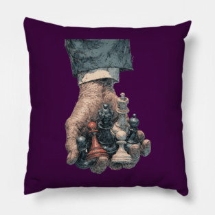 Wanna Play? - Concept Art for Chess Lovers Pillow