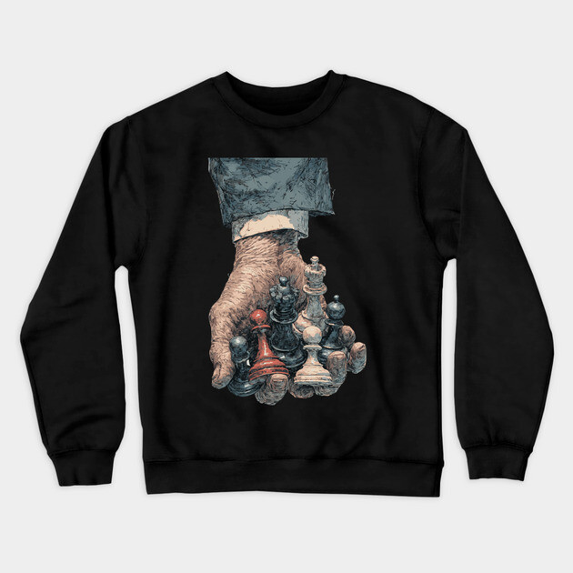 Wanna Play? - Concept Art for Chess Lovers Crewneck Sweatshirt by TuncGK