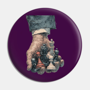 Wanna Play? - Concept Art for Chess Lovers Pin