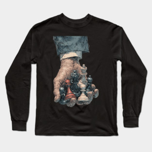 Wanna Play? - Concept Art for Chess Lovers Long Sleeve T-Shirt