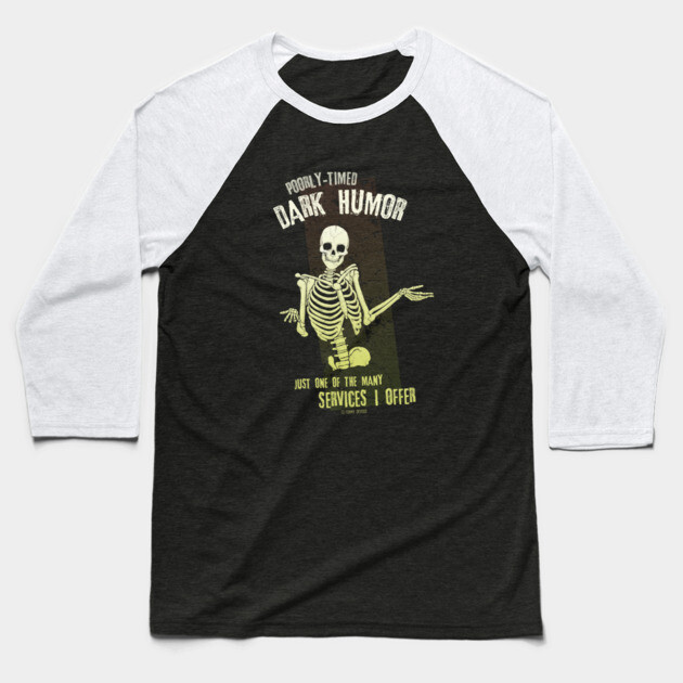 The List Goes On... Baseball T-Shirt by Tommy Devoid