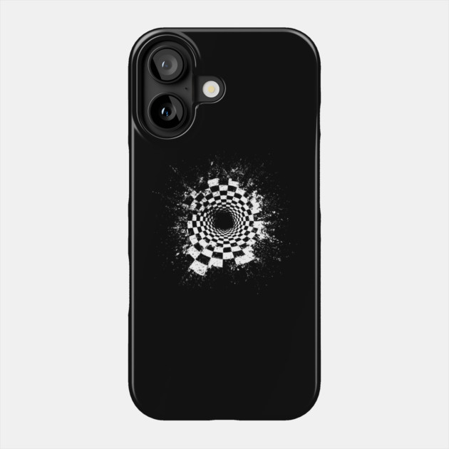 Chess Crack - Concept Art - Experimental Op Art Phone Case by TuncGK