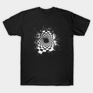 Chess Crack - Concept Art - Experimental Op Art T-Shirt