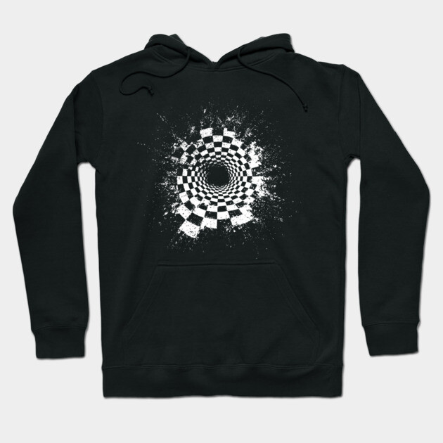 Chess Crack - Concept Art - Experimental Op Art Hoodie by TuncGK