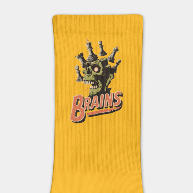 Zombie Chess Player Needs Brains! - Pop Art Halloween Gift by TuncGK