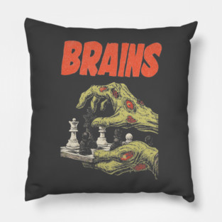 Scary & Cool for Chess Halloween - Comic Book Style Zombie Pillow