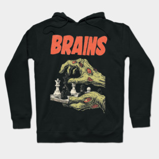 Scary & Cool for Chess Halloween - Comic Book Style Zombie Hoodie