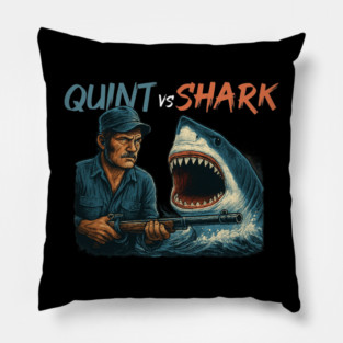 JAWS: Quint vs. Can – Ultimate Showdown Tee Pillow