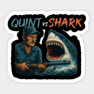 JAWS: Quint vs. Can – Ultimate Showdown Tee Sticker