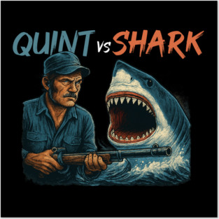 JAWS: Quint vs. Can – Ultimate Showdown Tee Posters and Art