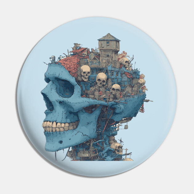 Zombie Head Anatomy - Concept Art Comic Book Style Pin by TuncGK