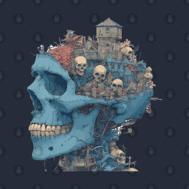 Zombie Head Anatomy - Concept Art Comic Book Style by TuncGK