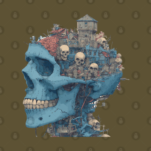 Zombie Head Anatomy - Concept Art Comic Book Style by TuncGK