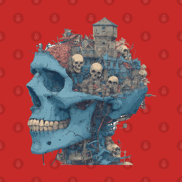 Zombie Head Anatomy - Concept Art Comic Book Style by TuncGK