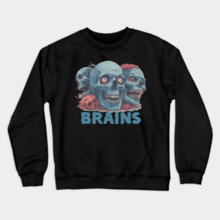 Zombie Graveyard - Spooky & Creepy Halloween Design Crewneck Sweatshirt